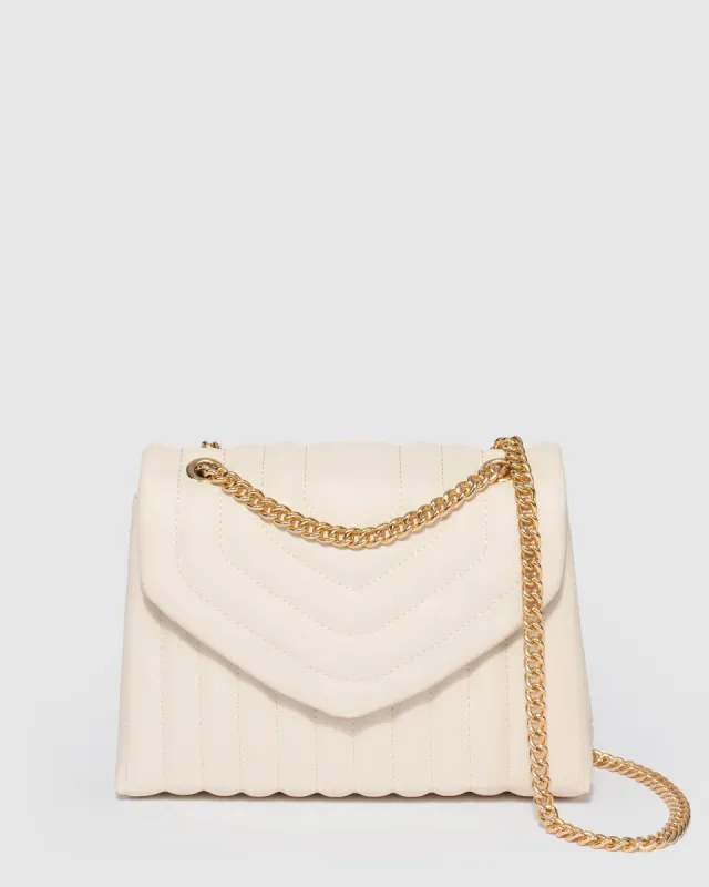 Ivory Malia Quilt Crossbody Bag sold by Collete Hayman