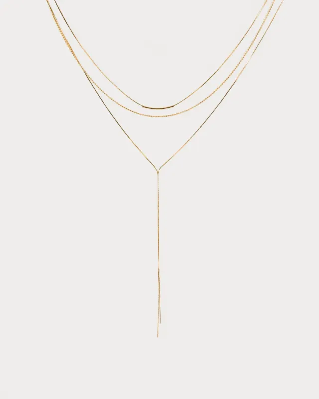 Gold Simple Tassle Neclackace Pack sold by Collete Hayman