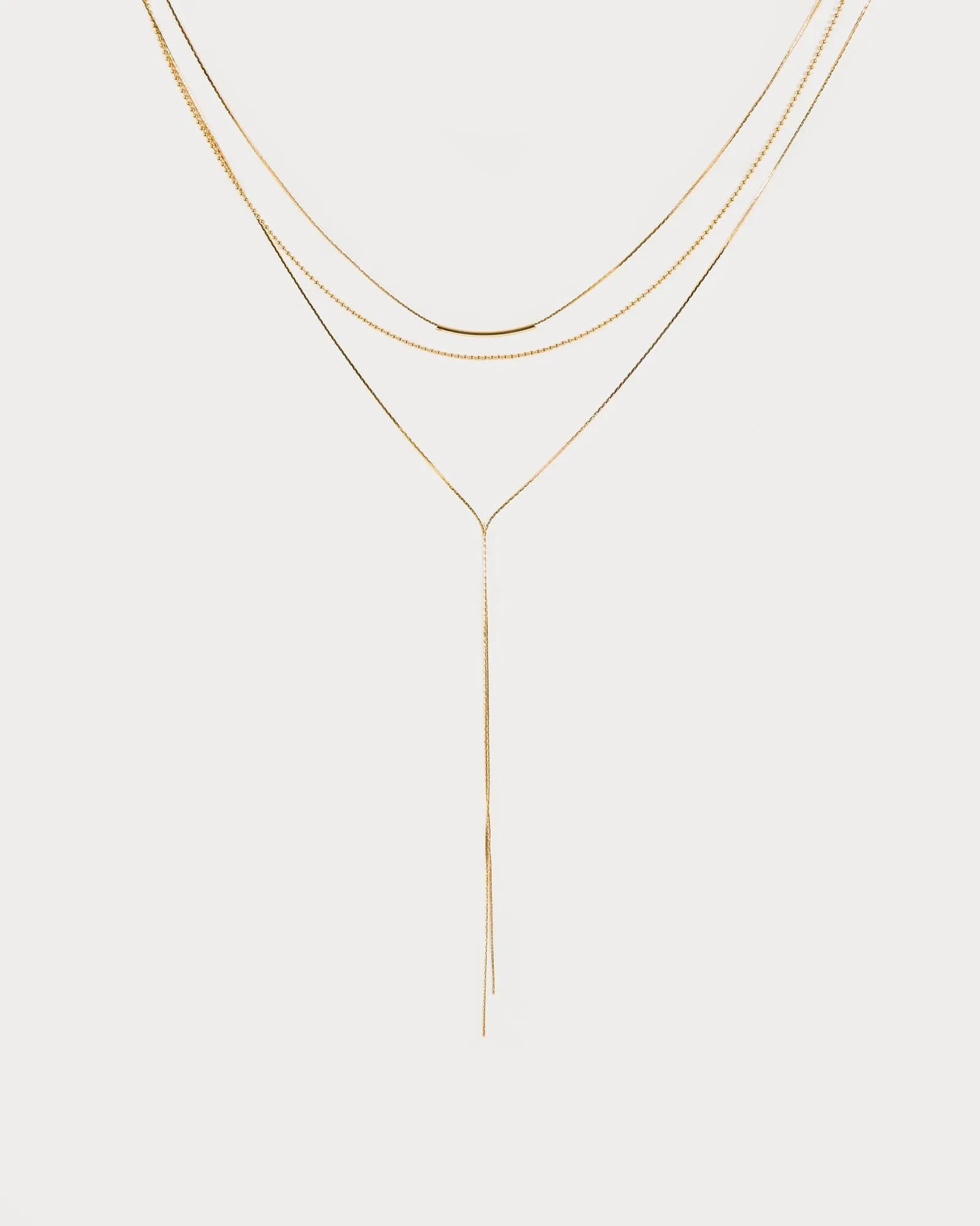 Gold Simple Tassle Neclackace Pack sold by Collete Hayman