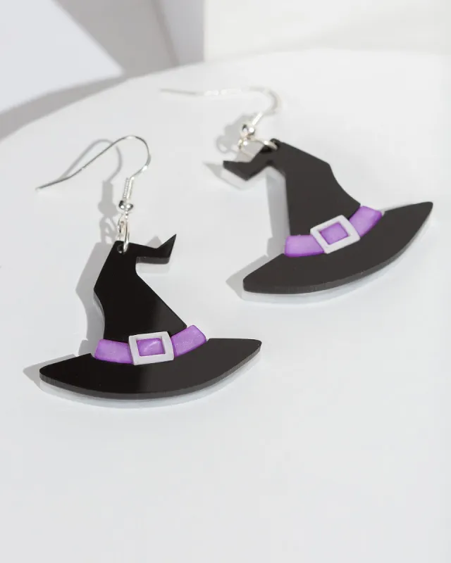 Black Witch Hat Earrings sold by Collete Hayman