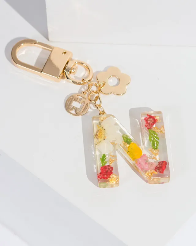 N - Initial Bag Charm Flower sold by Collete Hayman