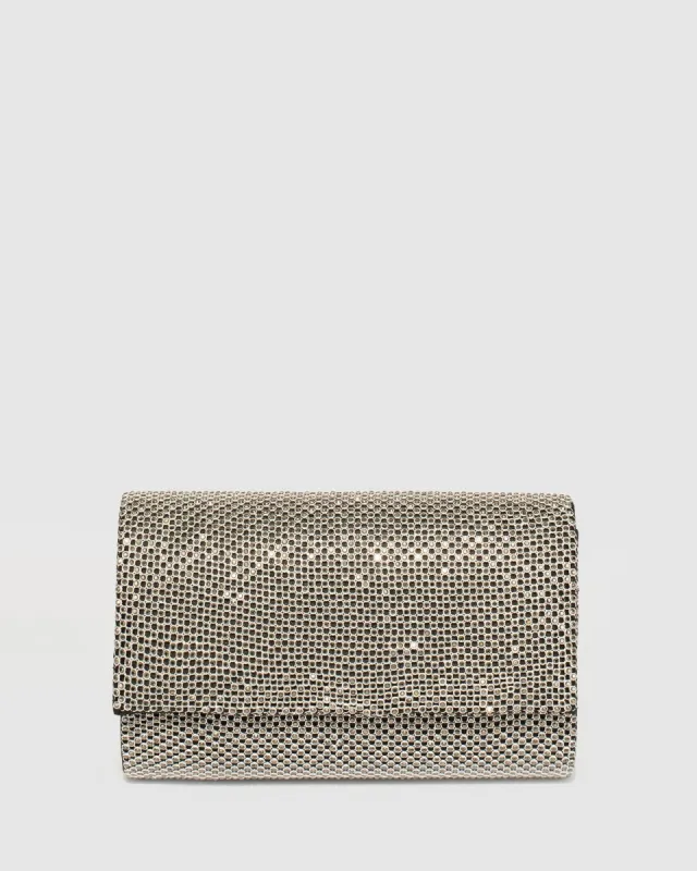 Silver Kira Clutch Bag sold by Collete Hayman