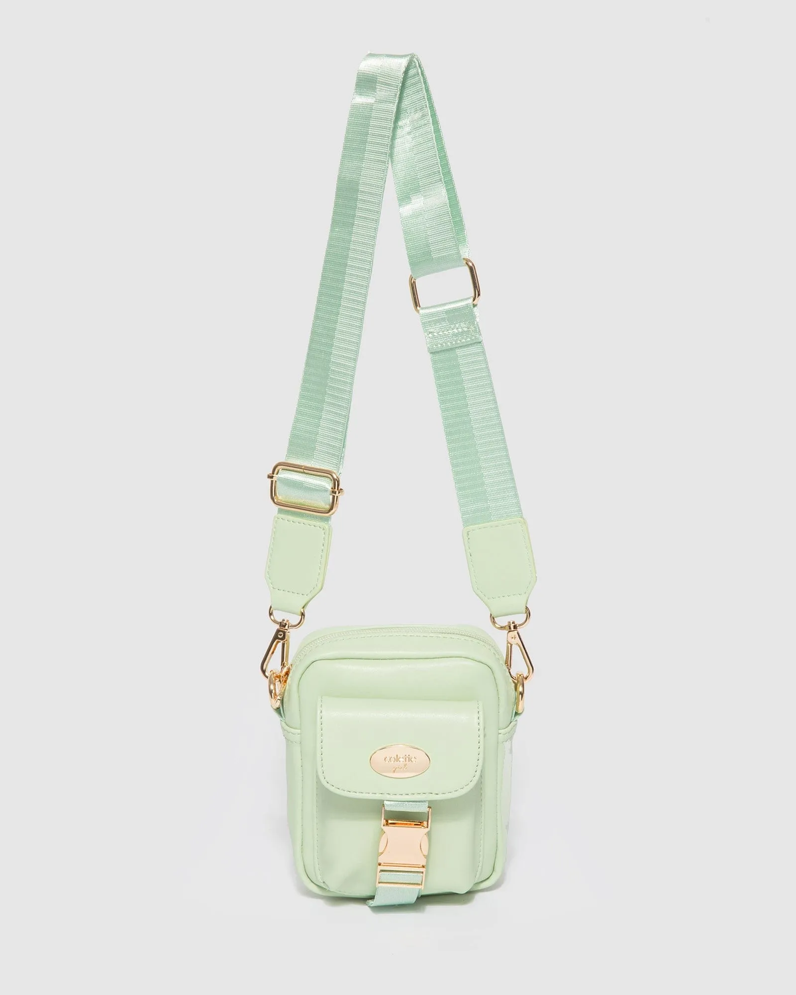 Green Emma Lock Crossbody Bag sold by Collete Hayman product image thumbnail 4