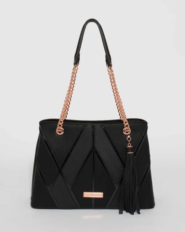 Black Desiree Tote Bag sold by Collete Hayman