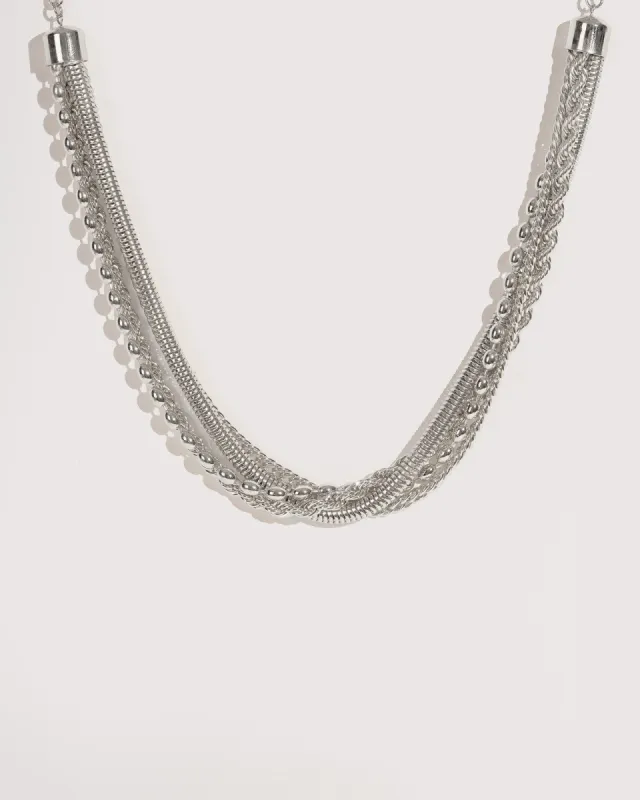 Silver Layer Layer Necklace sold by Collete Hayman