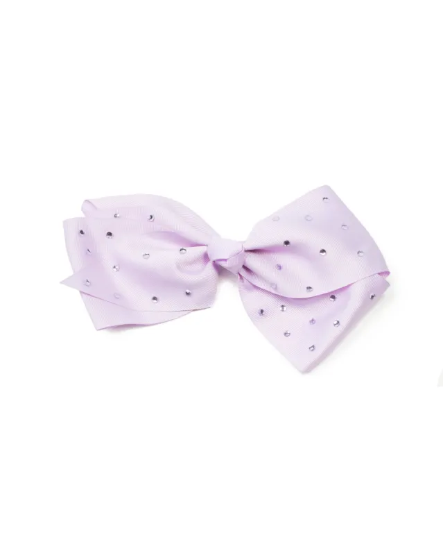 Lilac Diamante Stone Large Bow Hair Clip sold by Collete Hayman