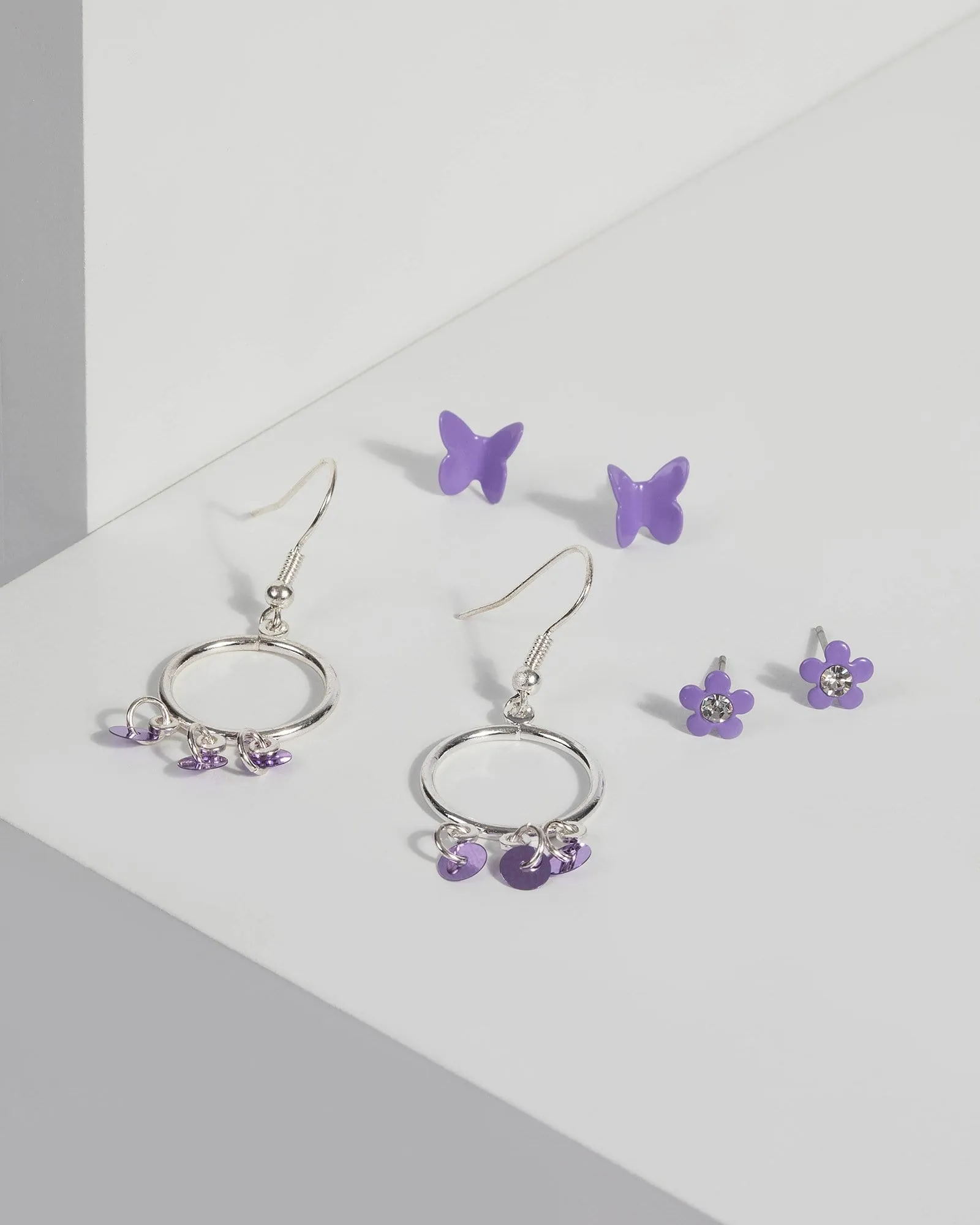 Purple Butterfly Earring Set sold by Collete Hayman
