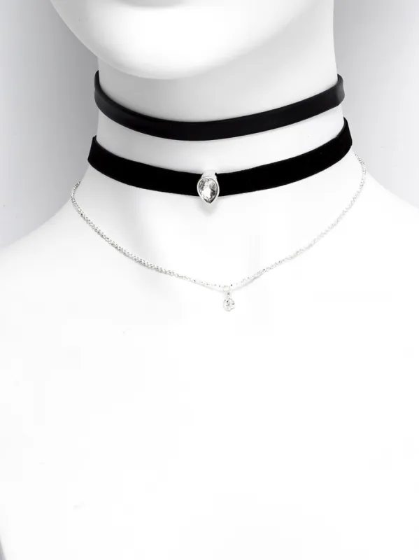Choker & Fine Diamante Chain Set sold by Collete Hayman