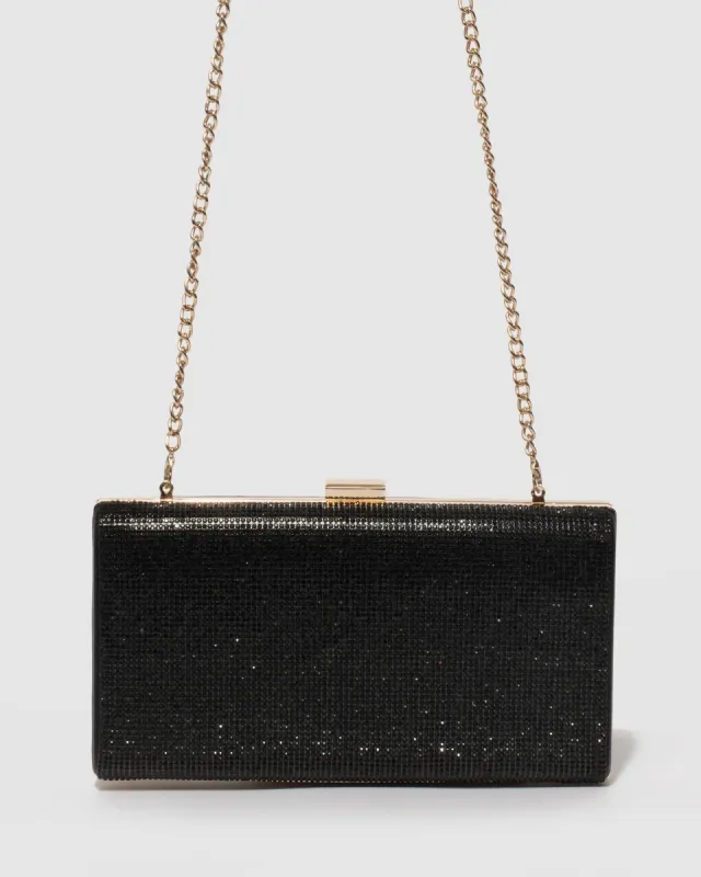 Black Margot Hardcase Clutch Bag sold by Collete Hayman