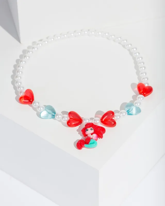 Multi Colour Mermaid And Heart Beaded Necklace sold by Collete Hayman