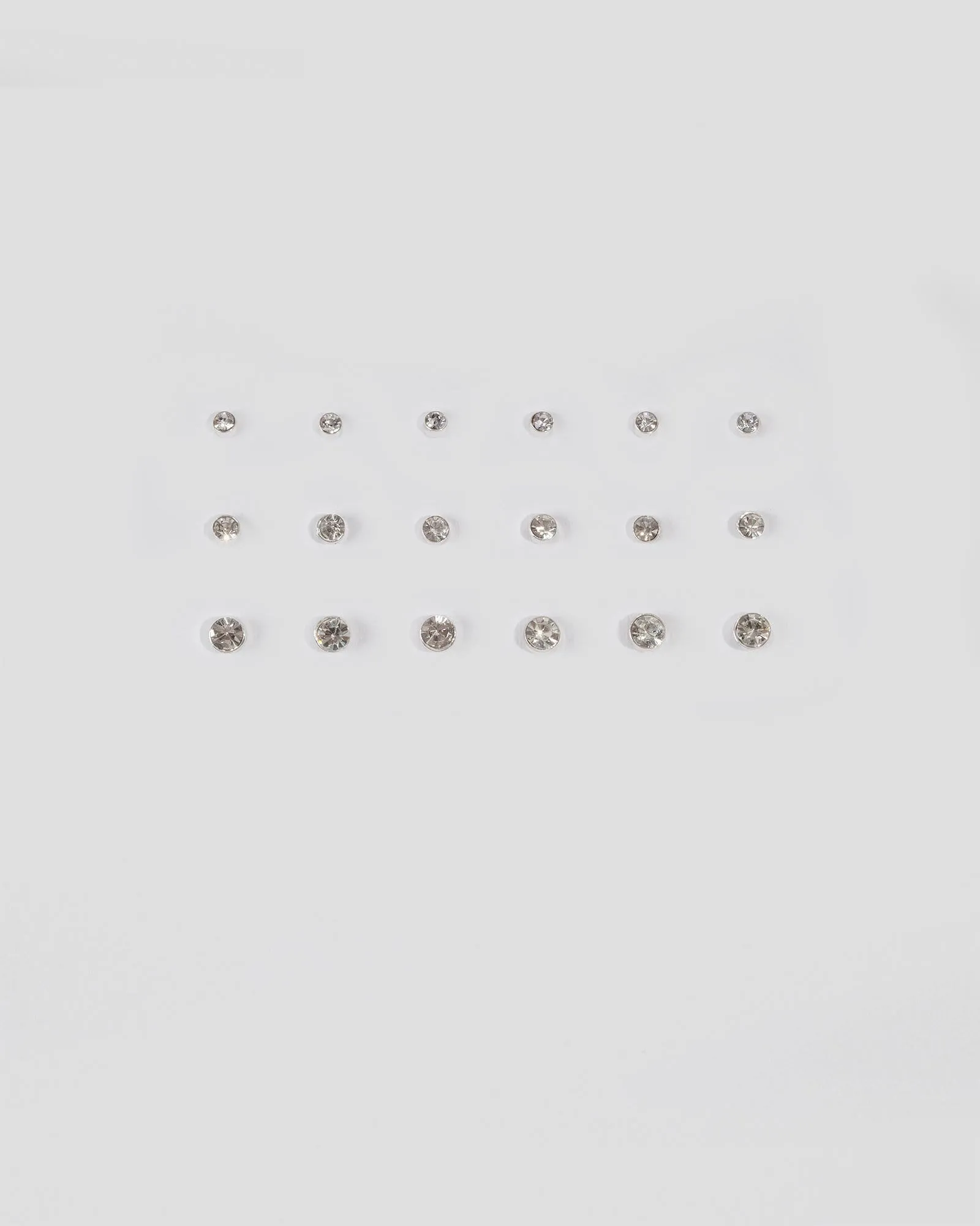 Silver Small Crystal Stud Earrings sold by Collete Hayman