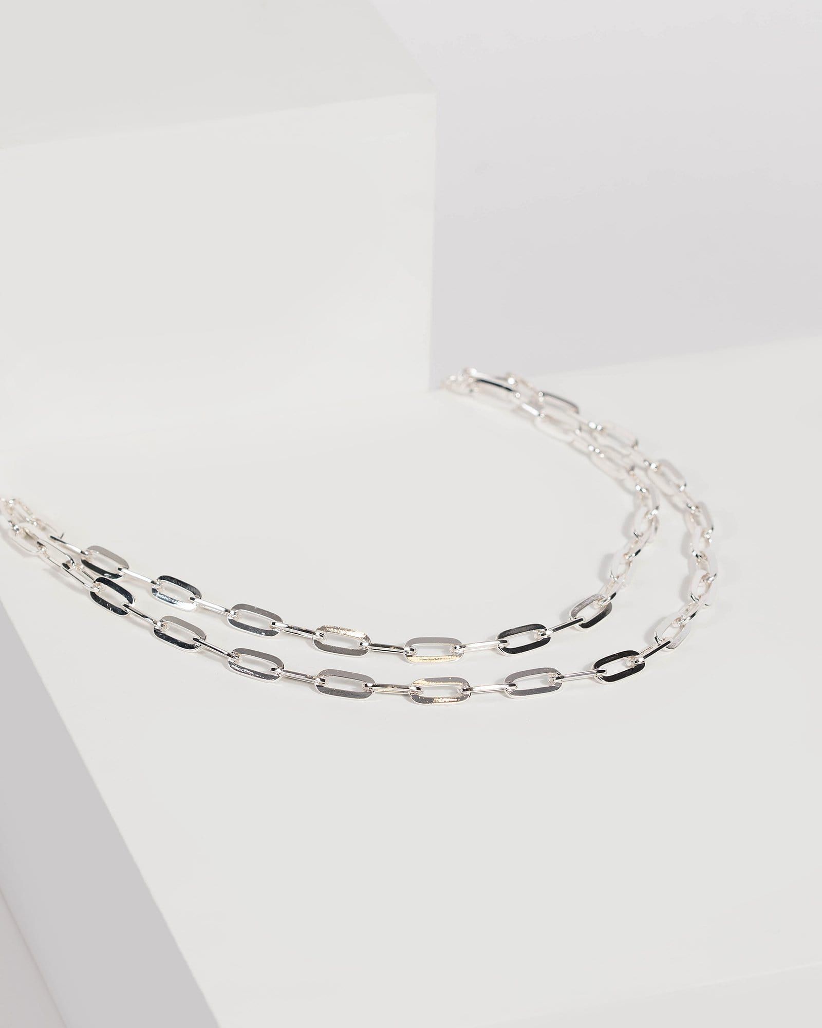 Silver Oval Link Chain Necklace sold by Collete Hayman