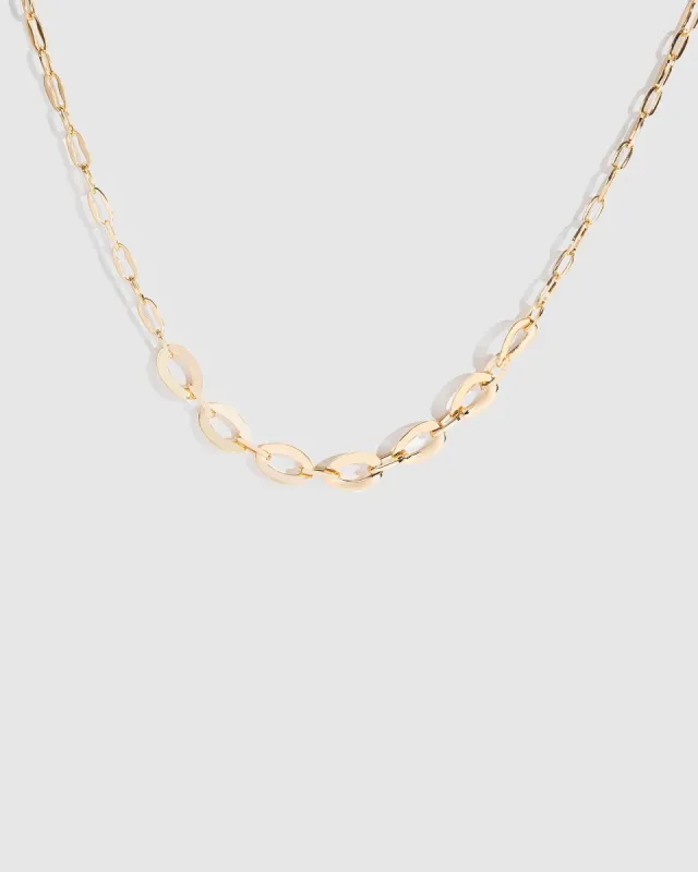 Gold Chunky Twisted Chain Necklace sold by Collete Hayman
