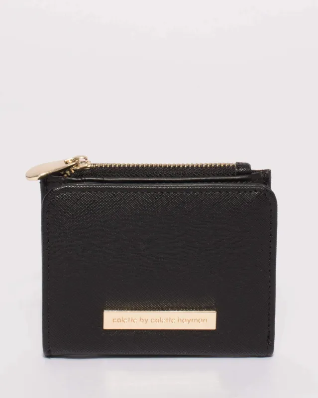 Black And Gold Han Mini Wallet sold by Collete Hayman