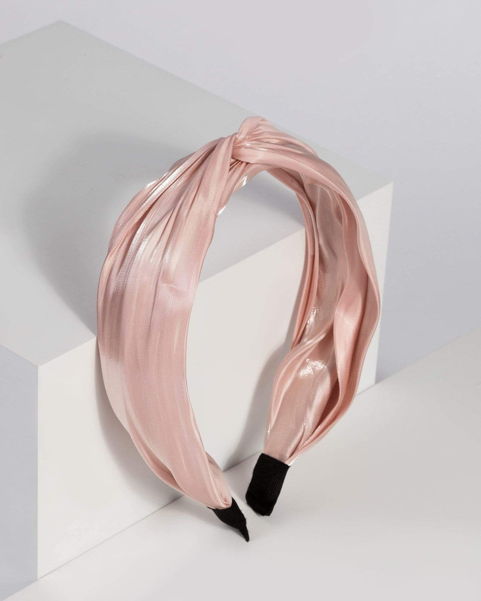 Pink Shimmer Knotted Headband sold by Collete Hayman