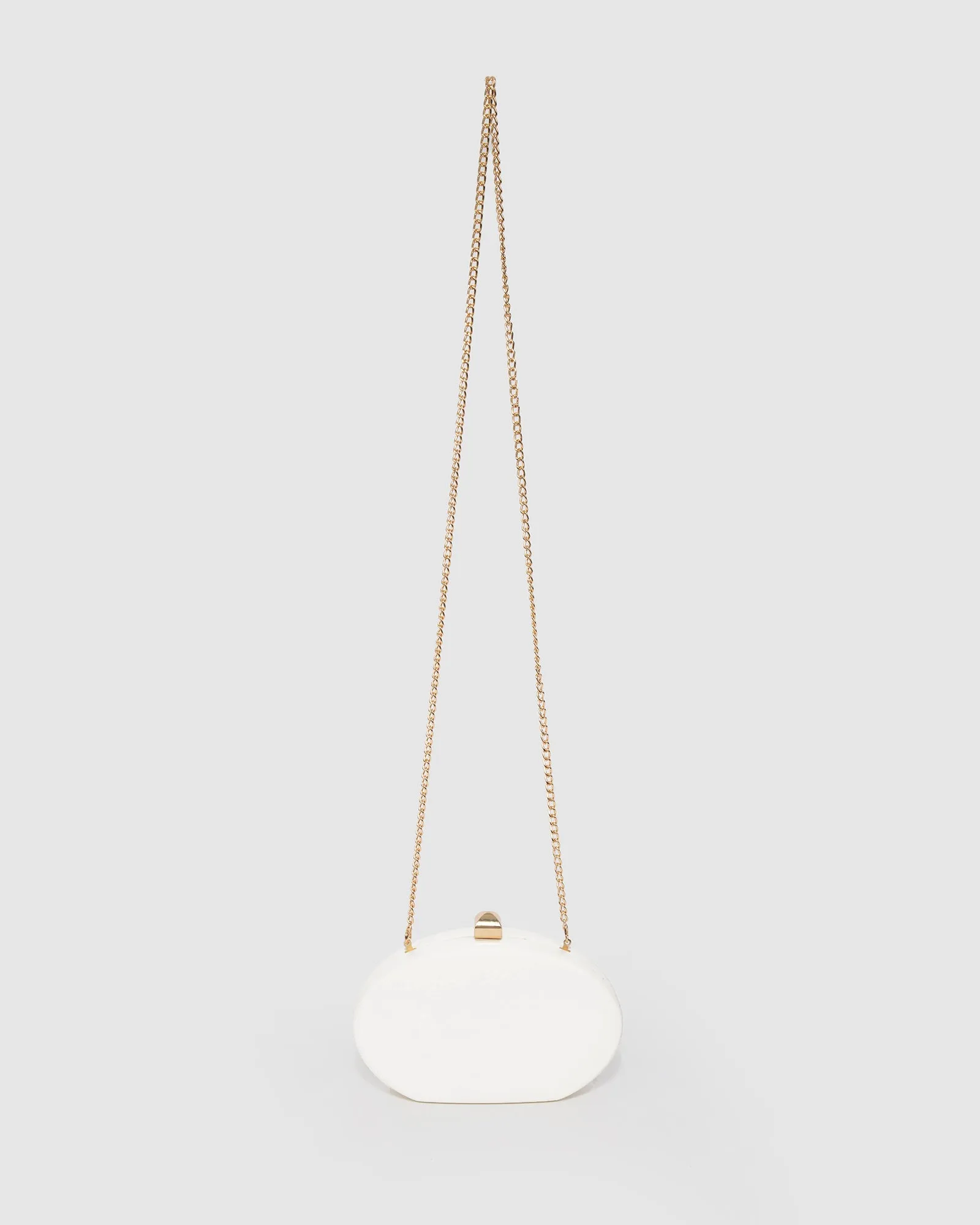 White Gracie Hardcase Clutch Bag sold by Collete Hayman product image thumbnail 4