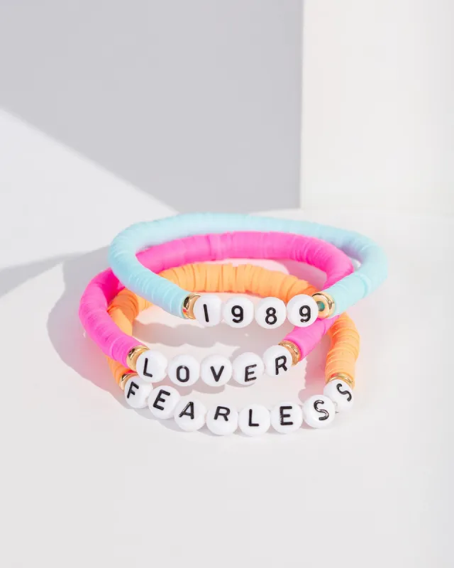 Multi Colour Lover Bracelet Pack sold by Collete Hayman