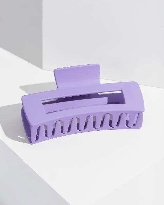 Purple Rectangle Matte Claw Clip sold by Collete Hayman