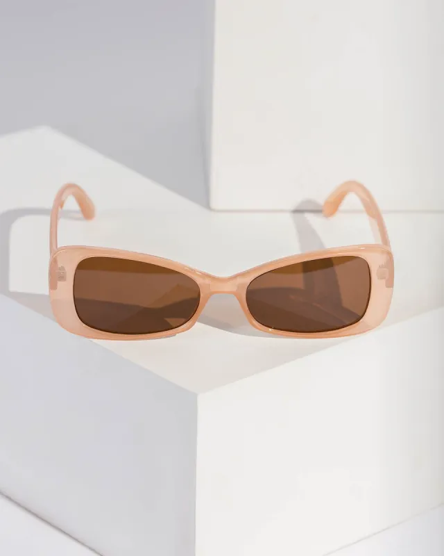 Brown Rounded Cat Eye Sunglasses sold by Collete Hayman