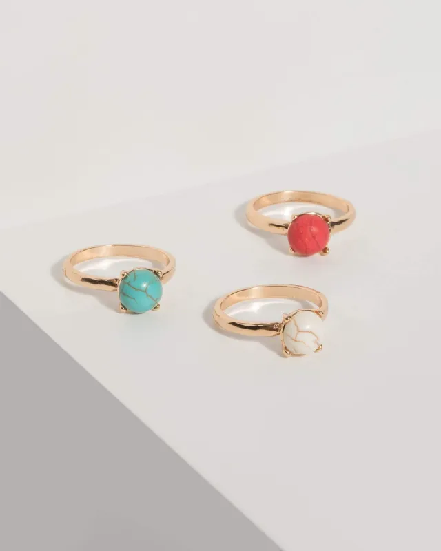 Multi Colour Stone Ring Set sold by Collete Hayman