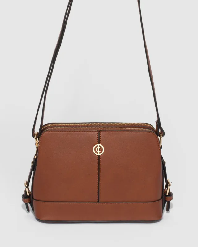 Brown Joanna Strap Crossbody Bag sold by Collete Hayman