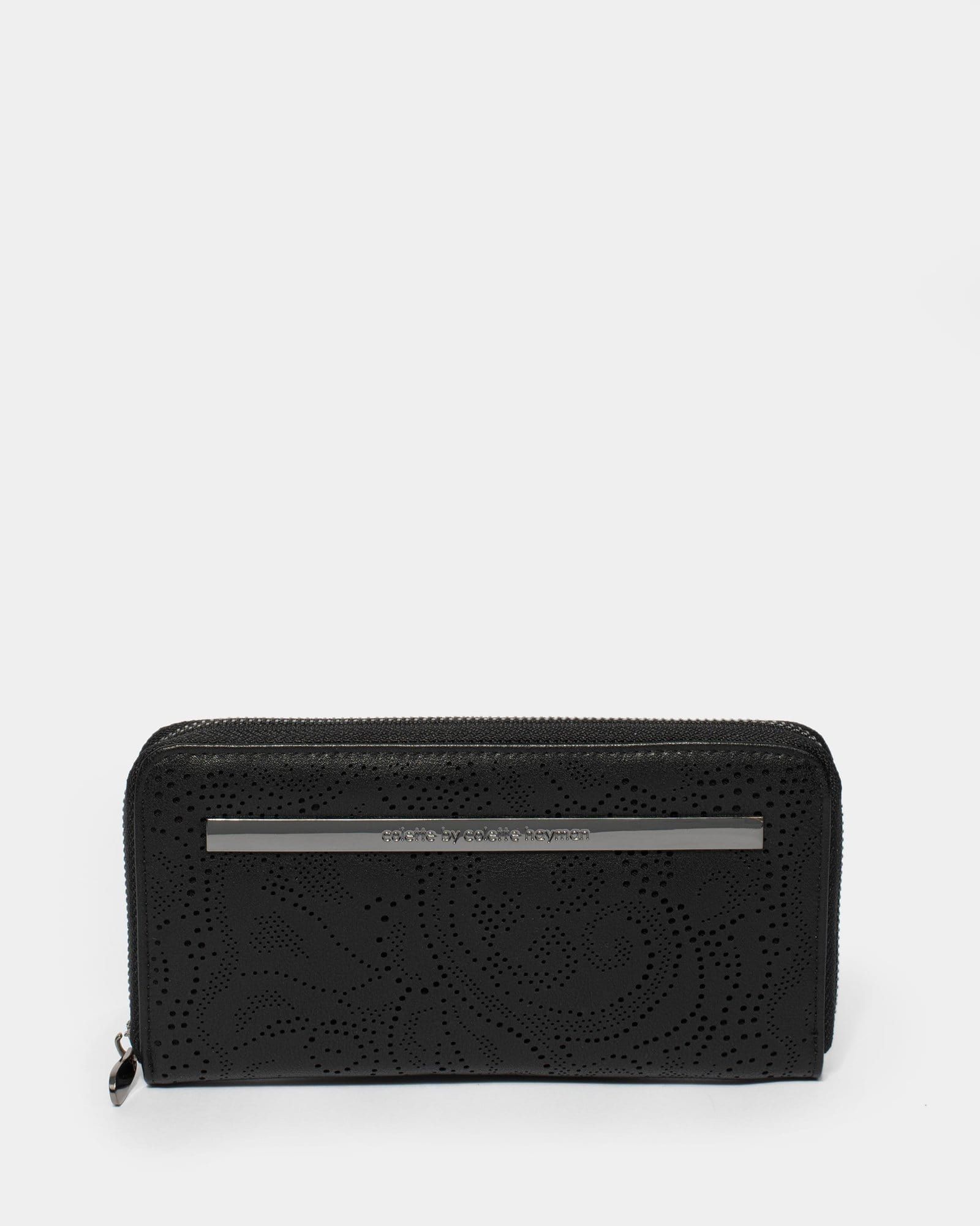 Black Gina Punchout Wallet sold by Collete Hayman