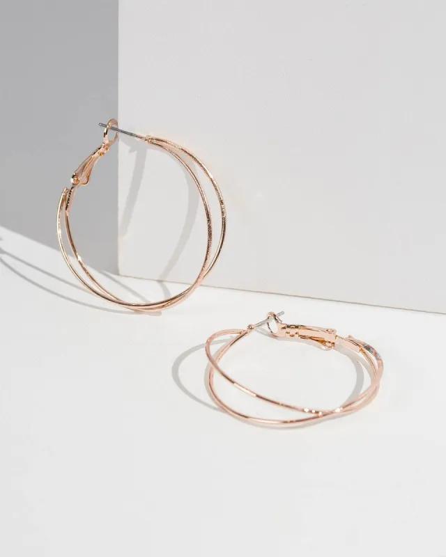Rose Gold Fine 2 Hoop Earrings sold by Collete Hayman