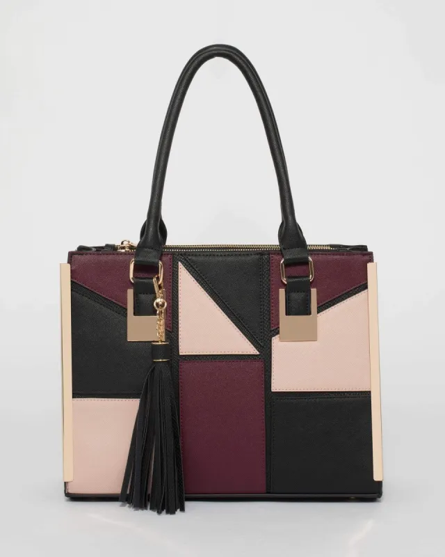 Multi Colour Lucy Square Tote Bag sold by Collete Hayman