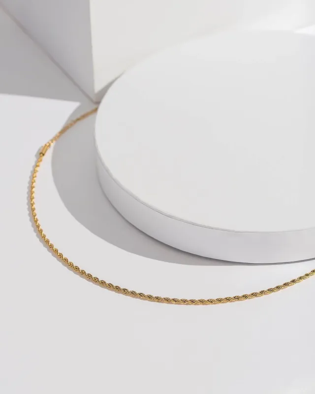 Gold Rope Chain Necklace sold by Collete Hayman
