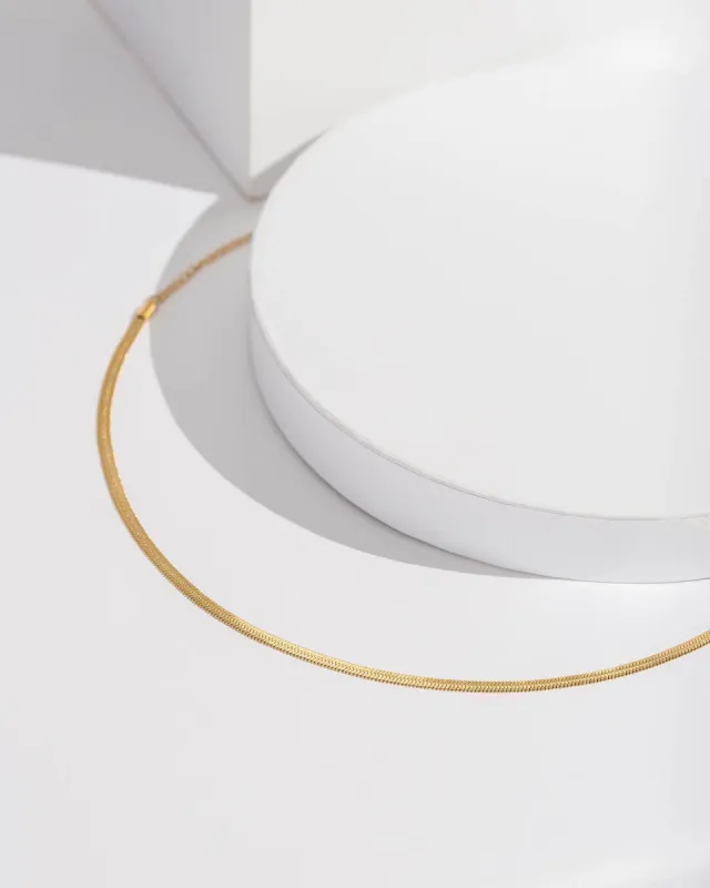 Gold Snake Chain Necklace sold by Collete Hayman