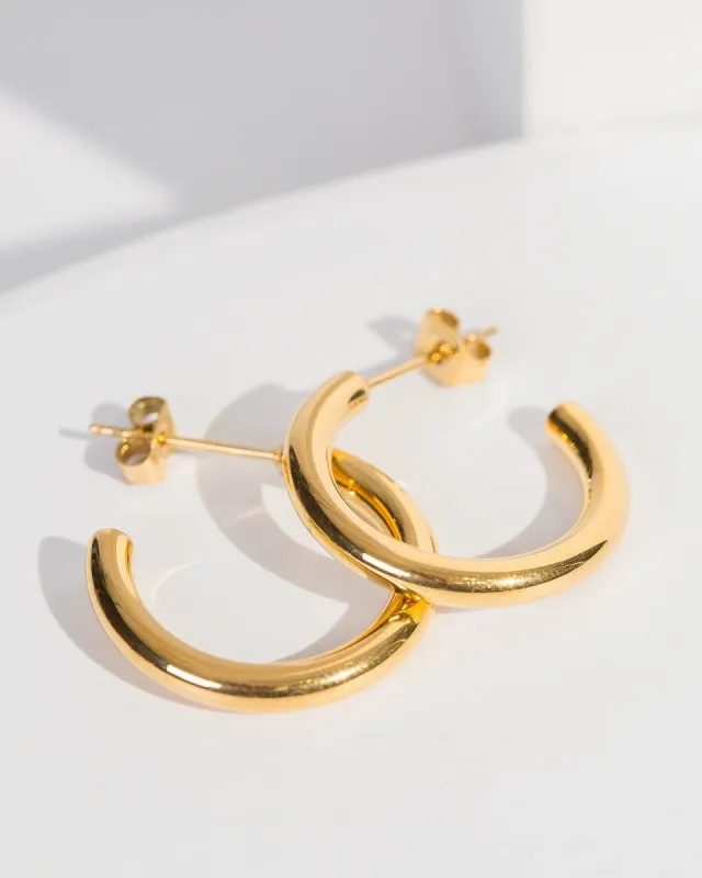 Gold 15mm Hoop Earrings sold by Collete Hayman
