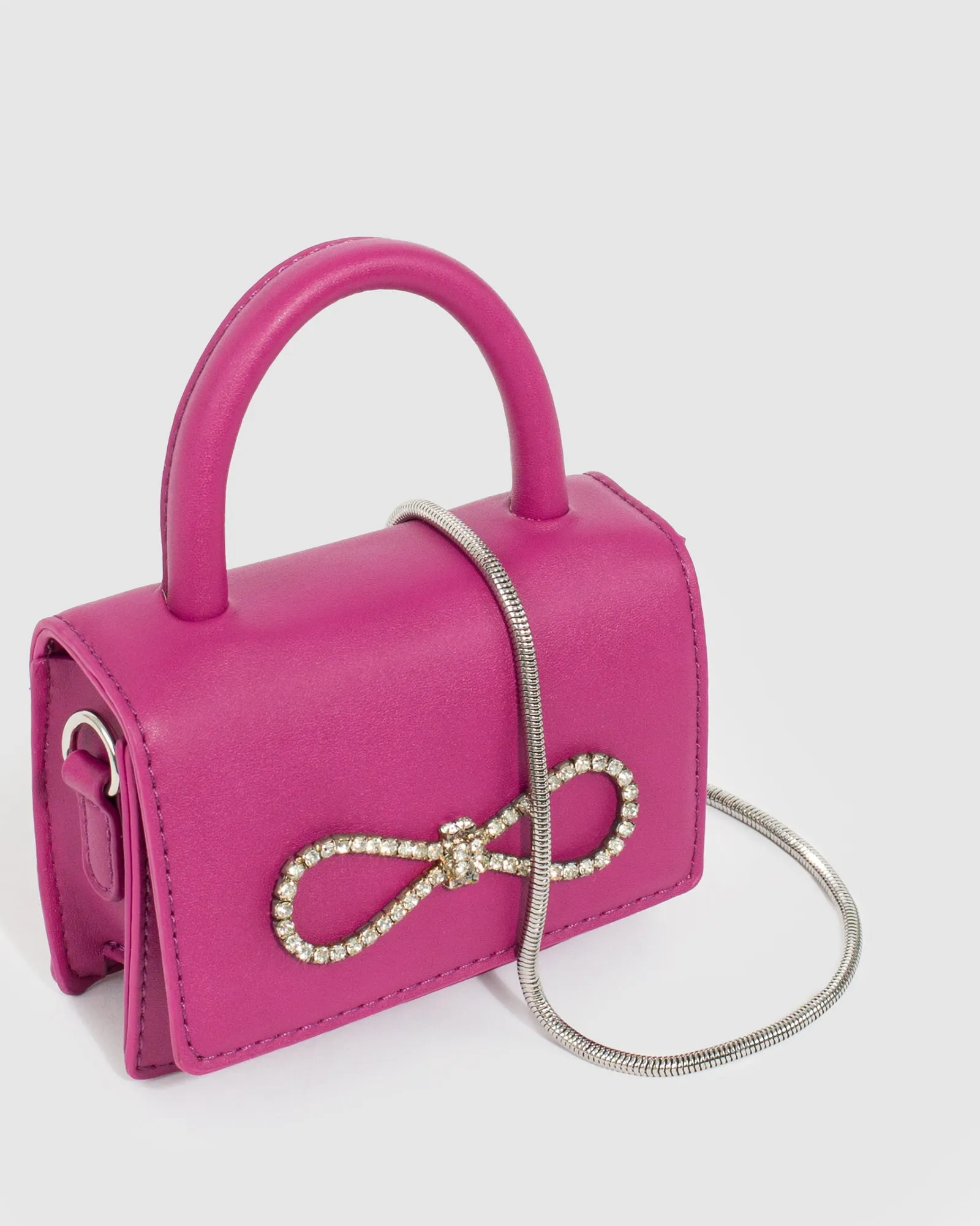 Pink Isabella Bow Mini Bag sold by Collete Hayman product image thumbnail 2