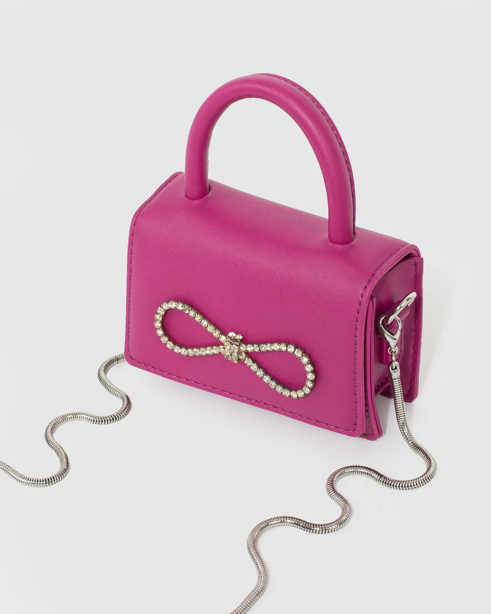 Pink Isabella Bow Mini Bag sold by Collete Hayman product image thumbnail 5