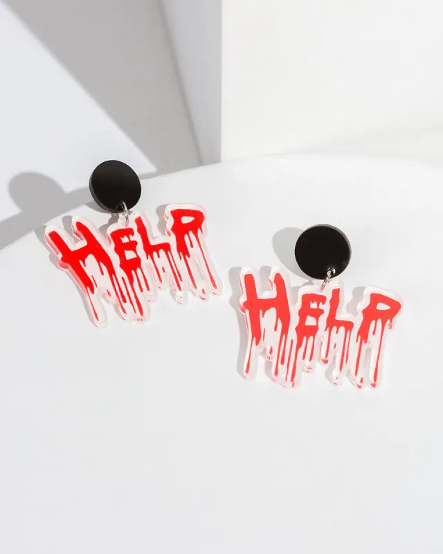 Red Bloody Help Earrings sold by Collete Hayman