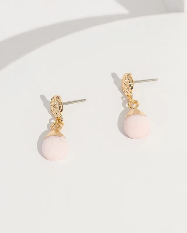 Pink Semi Precious Earrings sold by Collete Hayman
