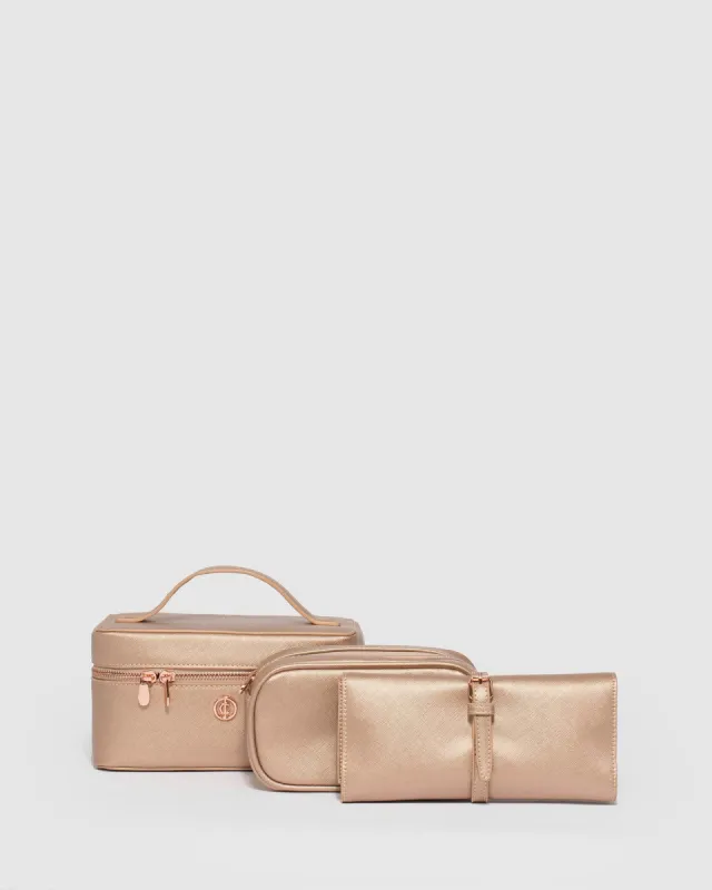 Summer Rose Gold Cosmetic Case sold by Collete Hayman