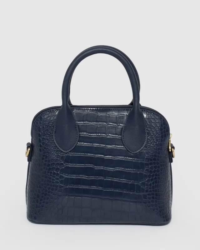 Toya Small Navy Tote Bag sold by Collete Hayman
