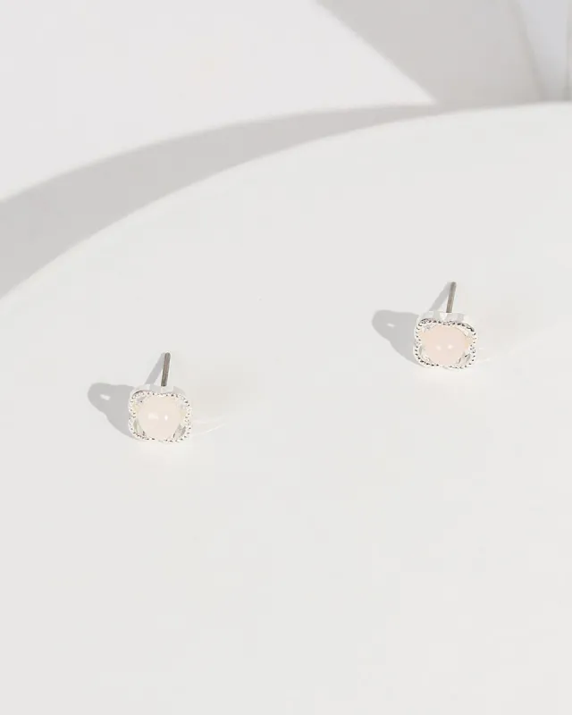 Pink Semi Precious Pink Stone Earrings sold by Collete Hayman