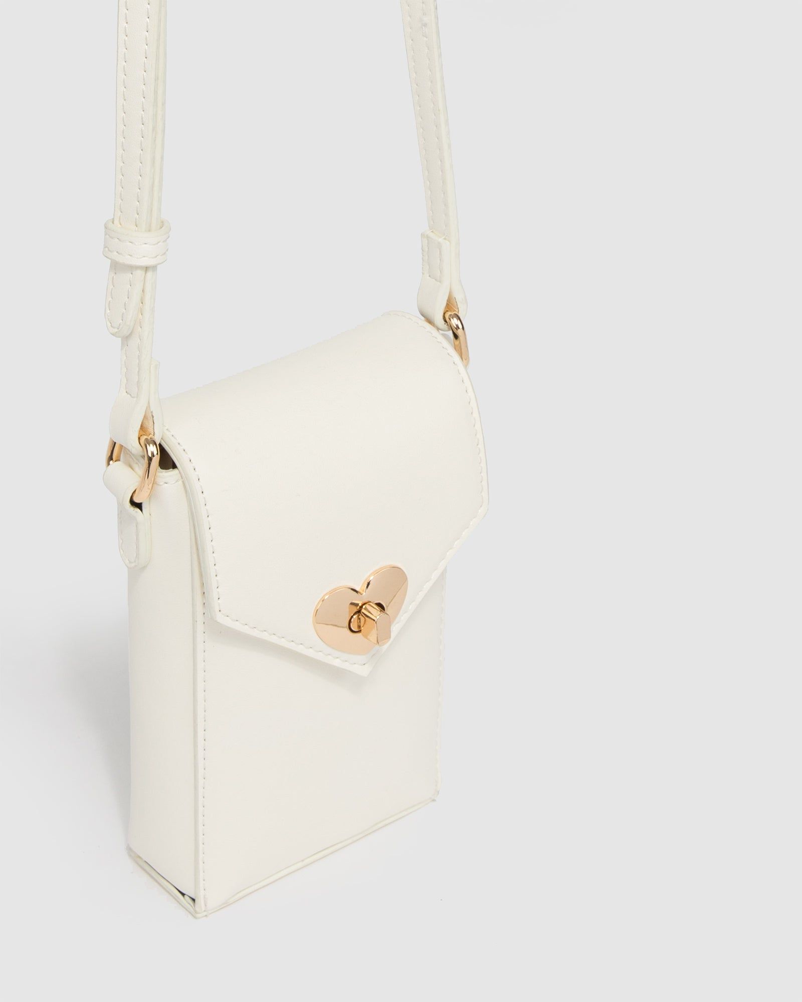 White Abby Mobile Crossbody Phone Bag sold by Collete Hayman product image thumbnail 3