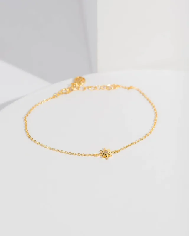 Gold Star Crystal Bracelet sold by Collete Hayman