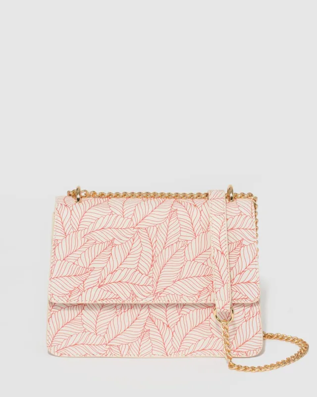 Leaf Print Rachel Crossbody Bag made by Collete Hayman