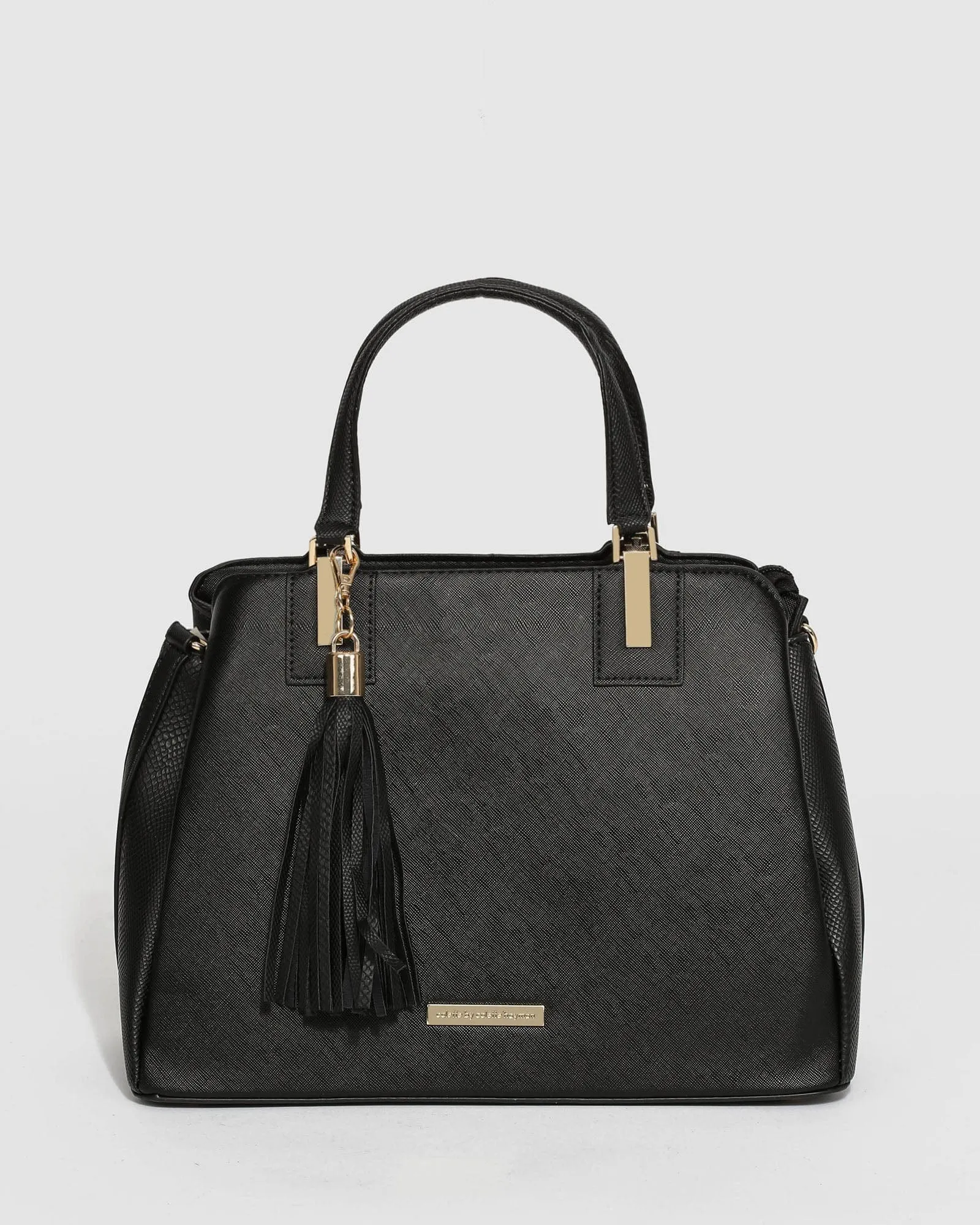 Black Toni Tassel Tote Bag sold by Collete Hayman