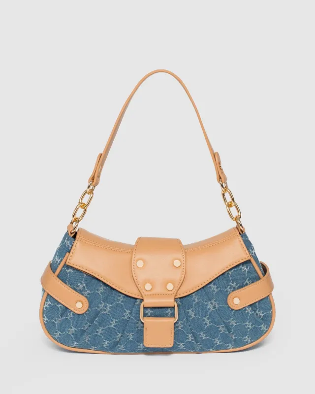 Multi Colour Alisha Stud Shoulder Bag sold by Collete Hayman