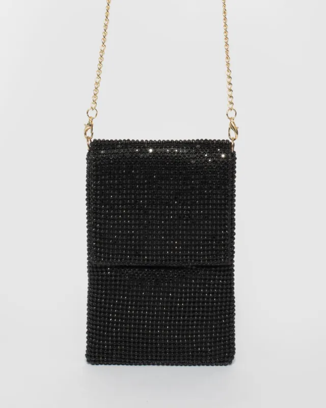 Black Giselle Mini Slip Bag sold by Collete Hayman