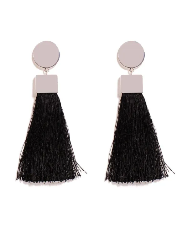 Modern Tassel Statement Earrings sold by Collete Hayman