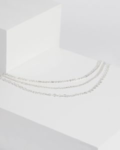 Silver Multi Chain Necklace sold by Collete Hayman
