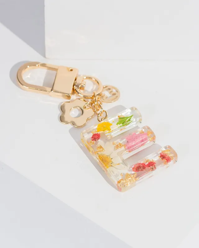 E - Initial Bag Charm Flower sold by Collete Hayman