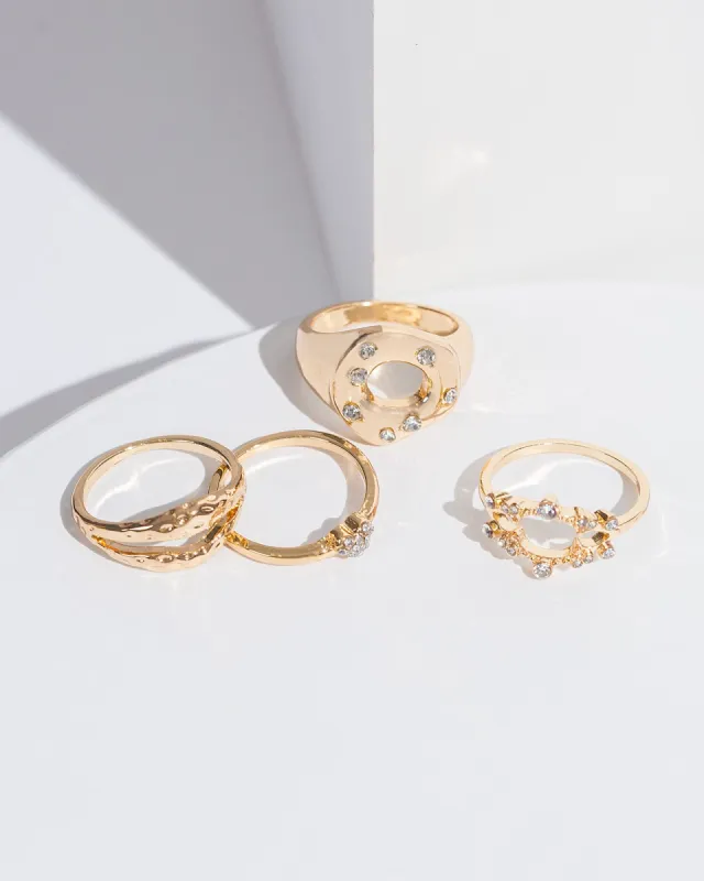 Crystal Oval Metal Ring Pack sold by Collete Hayman