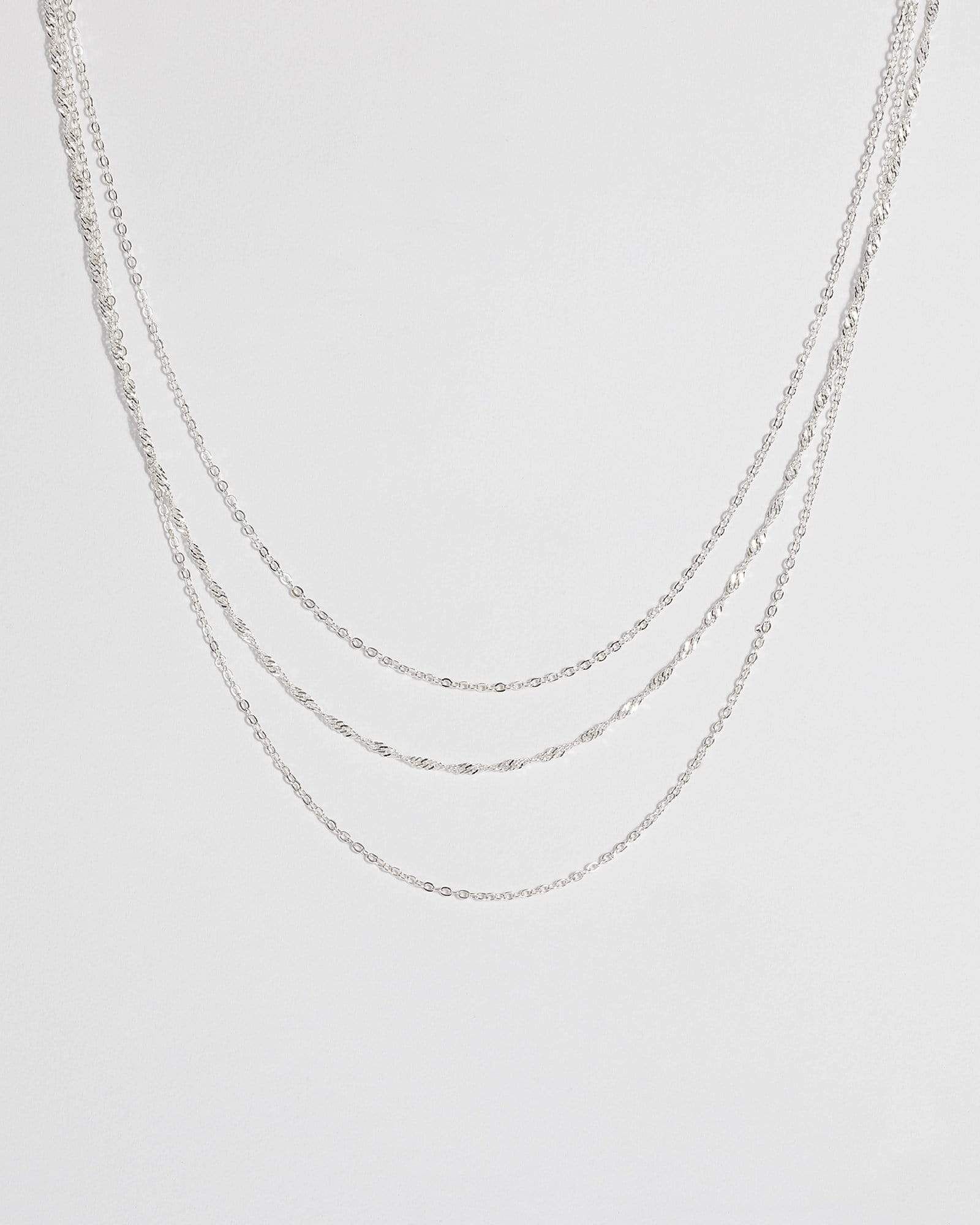 Silver Multi Chain Pendant Necklace sold by Collete Hayman