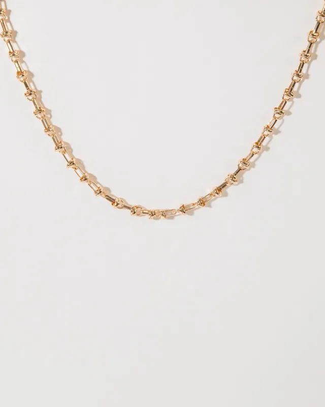 Gold Knotted Chain Necklace sold by Collete Hayman